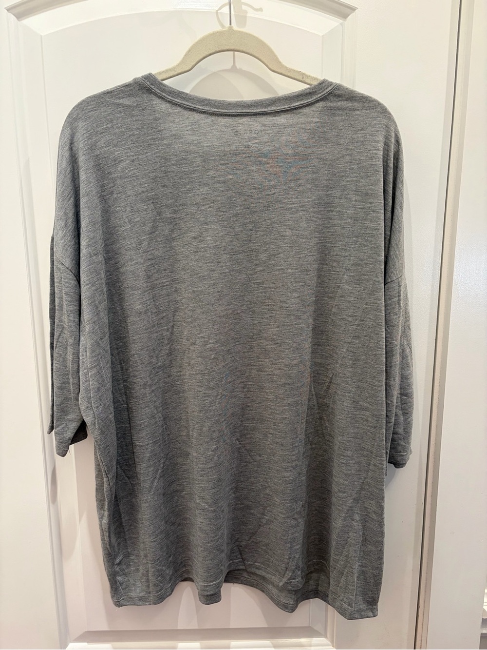 Torrid Relaxed Fit Gray Crewneck Tee - Picture 2 of 3